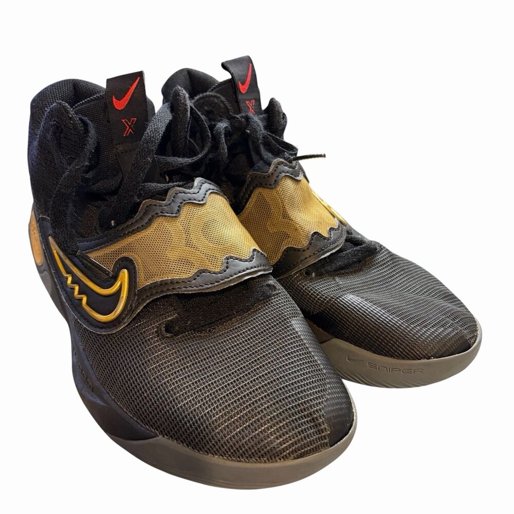 Mens Nike KD Trey 5 X Basketball Shoes Size 10 Black Metallic Gold